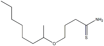 4-(octan-2-yloxy)butanethioamide Struktur