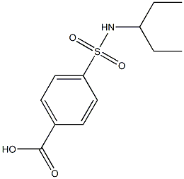 4-(pentan-3-ylsulfamoyl)benzoic acid Struktur