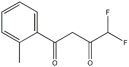 4,4-difluoro-1-(2-methylphenyl)butane-1,3-dione Struktur