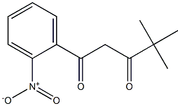 4,4-dimethyl-1-(2-nitrophenyl)pentane-1,3-dione Struktur