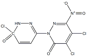 4,5,6'-trichloro-3-nitro-6H-1,3'-bipyridazin-6-one Struktur