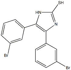 4,5-bis(3-bromophenyl)-1H-imidazole-2-thiol Struktur