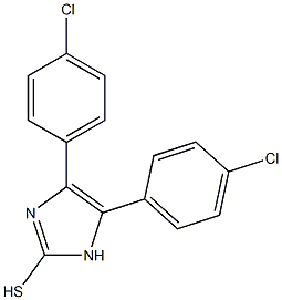 4,5-bis(4-chlorophenyl)-1H-imidazole-2-thiol Struktur