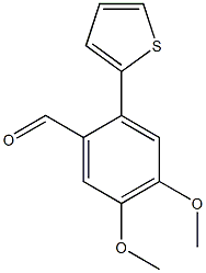 4,5-dimethoxy-2-thien-2-ylbenzaldehyde Struktur