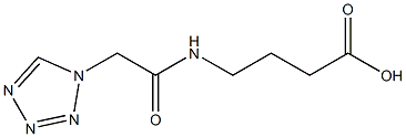 4-[(1H-tetrazol-1-ylacetyl)amino]butanoic acid Struktur