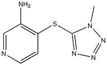 4-[(1-methyl-1H-1,2,3,4-tetrazol-5-yl)sulfanyl]pyridin-3-amine Struktur