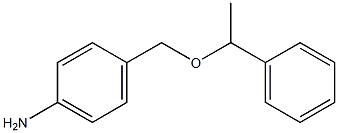 4-[(1-phenylethoxy)methyl]aniline Struktur