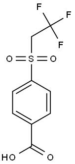 4-[(2,2,2-trifluoroethyl)sulfonyl]benzoic acid Struktur