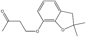 4-[(2,2-dimethyl-2,3-dihydro-1-benzofuran-7-yl)oxy]butan-2-one Struktur