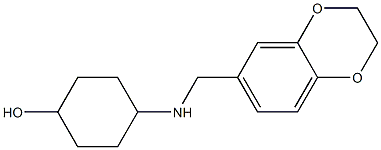 4-[(2,3-dihydro-1,4-benzodioxin-6-ylmethyl)amino]cyclohexan-1-ol Struktur