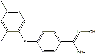 4-[(2,4-dimethylphenyl)sulfanyl]-N'-hydroxybenzene-1-carboximidamide Struktur