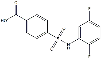 4-[(2,5-difluorophenyl)sulfamoyl]benzoic acid Struktur