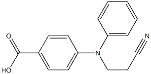 4-[(2-cyanoethyl)(phenyl)amino]benzoic acid Struktur