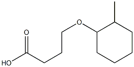 4-[(2-methylcyclohexyl)oxy]butanoic acid Struktur