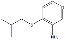 4-[(2-methylpropyl)sulfanyl]pyridin-3-amine Struktur