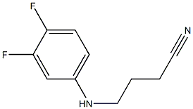 4-[(3,4-difluorophenyl)amino]butanenitrile Struktur