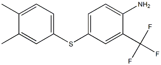 4-[(3,4-dimethylphenyl)sulfanyl]-2-(trifluoromethyl)aniline Struktur