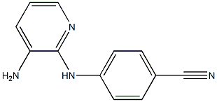 4-[(3-aminopyridin-2-yl)amino]benzonitrile Struktur