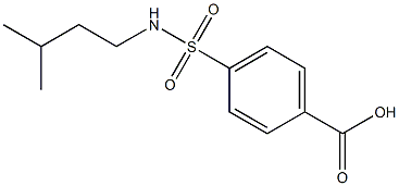 4-[(3-methylbutyl)sulfamoyl]benzoic acid Struktur