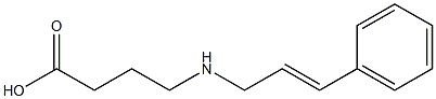 4-[(3-phenylprop-2-en-1-yl)amino]butanoic acid Struktur