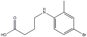 4-[(4-bromo-2-methylphenyl)amino]butanoic acid Struktur