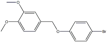 4-[(4-bromophenoxy)methyl]-1,2-dimethoxybenzene Struktur