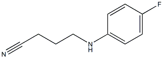 4-[(4-fluorophenyl)amino]butanenitrile Struktur