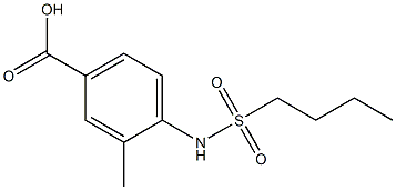 4-[(butylsulfonyl)amino]-3-methylbenzoic acid Struktur