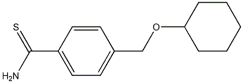 4-[(cyclohexyloxy)methyl]benzenecarbothioamide Struktur