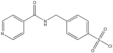 4-[(isonicotinoylamino)methyl]benzenesulfonyl chloride Struktur