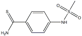 4-[(methylsulfonyl)amino]benzenecarbothioamide Struktur