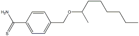 4-[(octan-2-yloxy)methyl]benzene-1-carbothioamide Struktur