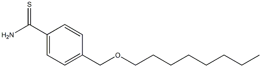 4-[(octyloxy)methyl]benzene-1-carbothioamide Struktur