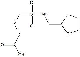 4-[(oxolan-2-ylmethyl)sulfamoyl]butanoic acid Struktur