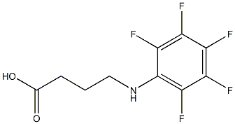 4-[(pentafluorophenyl)amino]butanoic acid Struktur