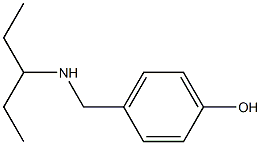 4-[(pentan-3-ylamino)methyl]phenol Struktur