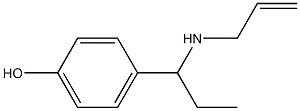 4-[1-(prop-2-en-1-ylamino)propyl]phenol Struktur