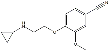 4-[2-(cyclopropylamino)ethoxy]-3-methoxybenzonitrile Struktur