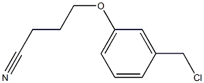 4-[3-(chloromethyl)phenoxy]butanenitrile Struktur