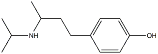 4-[3-(propan-2-ylamino)butyl]phenol Struktur