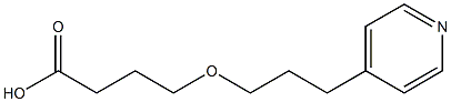 4-[3-(pyridin-4-yl)propoxy]butanoic acid Struktur