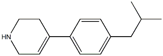 4-[4-(2-methylpropyl)phenyl]-1,2,3,6-tetrahydropyridine Struktur