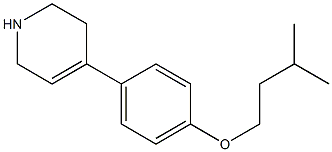 4-[4-(3-methylbutoxy)phenyl]-1,2,3,6-tetrahydropyridine Struktur