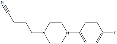 4-[4-(4-fluorophenyl)piperazin-1-yl]butanenitrile Struktur