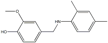 4-{[(2,4-dimethylphenyl)amino]methyl}-2-methoxyphenol Struktur