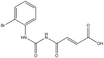 4-{[(2-bromophenyl)carbamoyl]amino}-4-oxobut-2-enoic acid Struktur