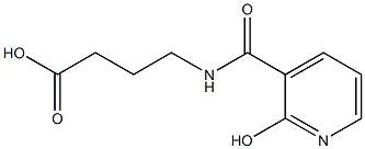 4-{[(2-hydroxypyridin-3-yl)carbonyl]amino}butanoic acid Struktur