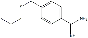 4-{[(2-methylpropyl)sulfanyl]methyl}benzene-1-carboximidamide Struktur