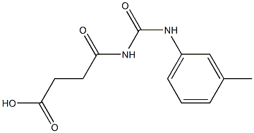 4-{[(3-methylphenyl)carbamoyl]amino}-4-oxobutanoic acid Struktur