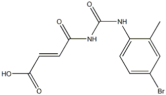 4-{[(4-bromo-2-methylphenyl)carbamoyl]amino}-4-oxobut-2-enoic acid Struktur